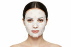 Horizontal composition luxury model with mask